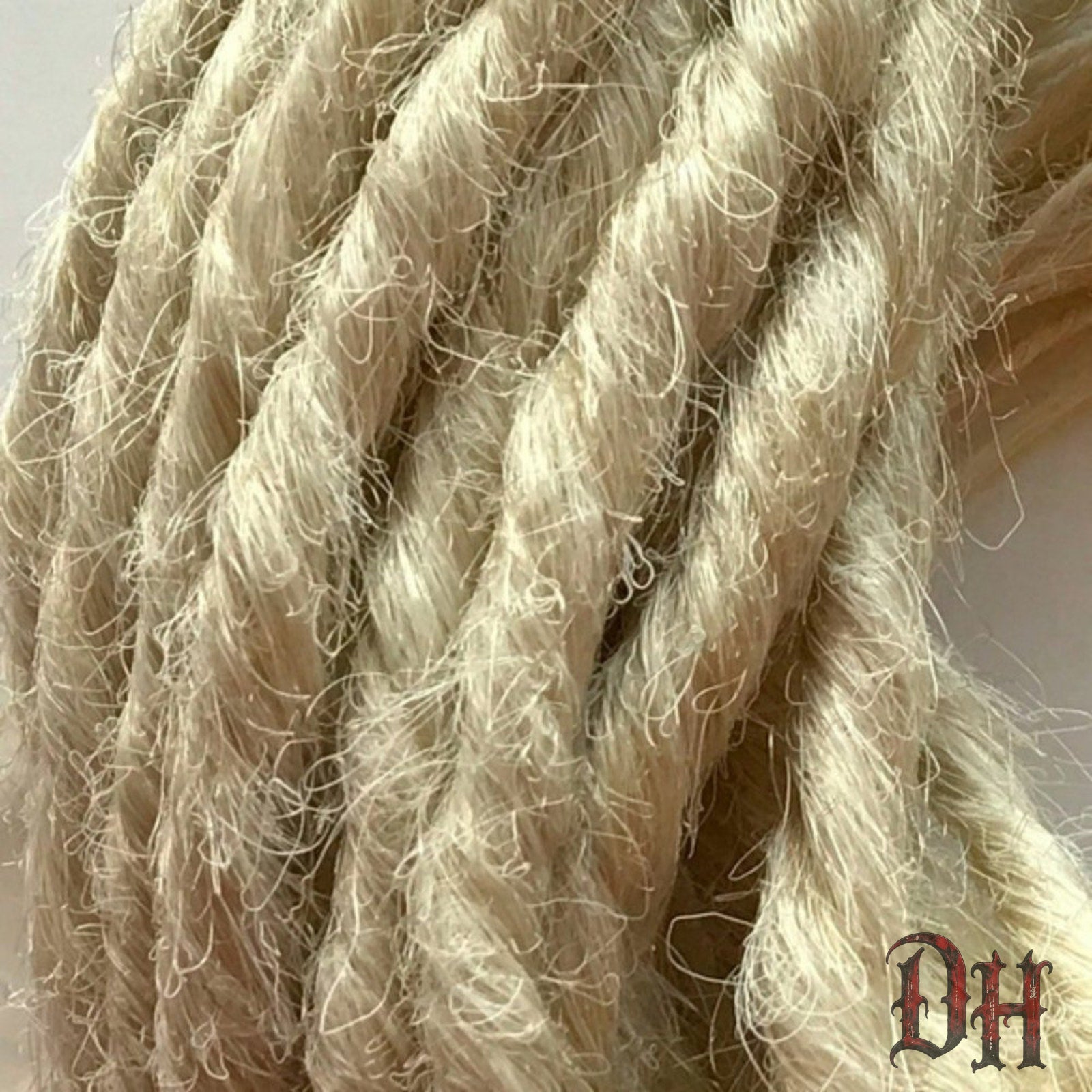 20 SE Single Ended Platinum Light Blonde Dreads Dreadlocks Hair Extensions