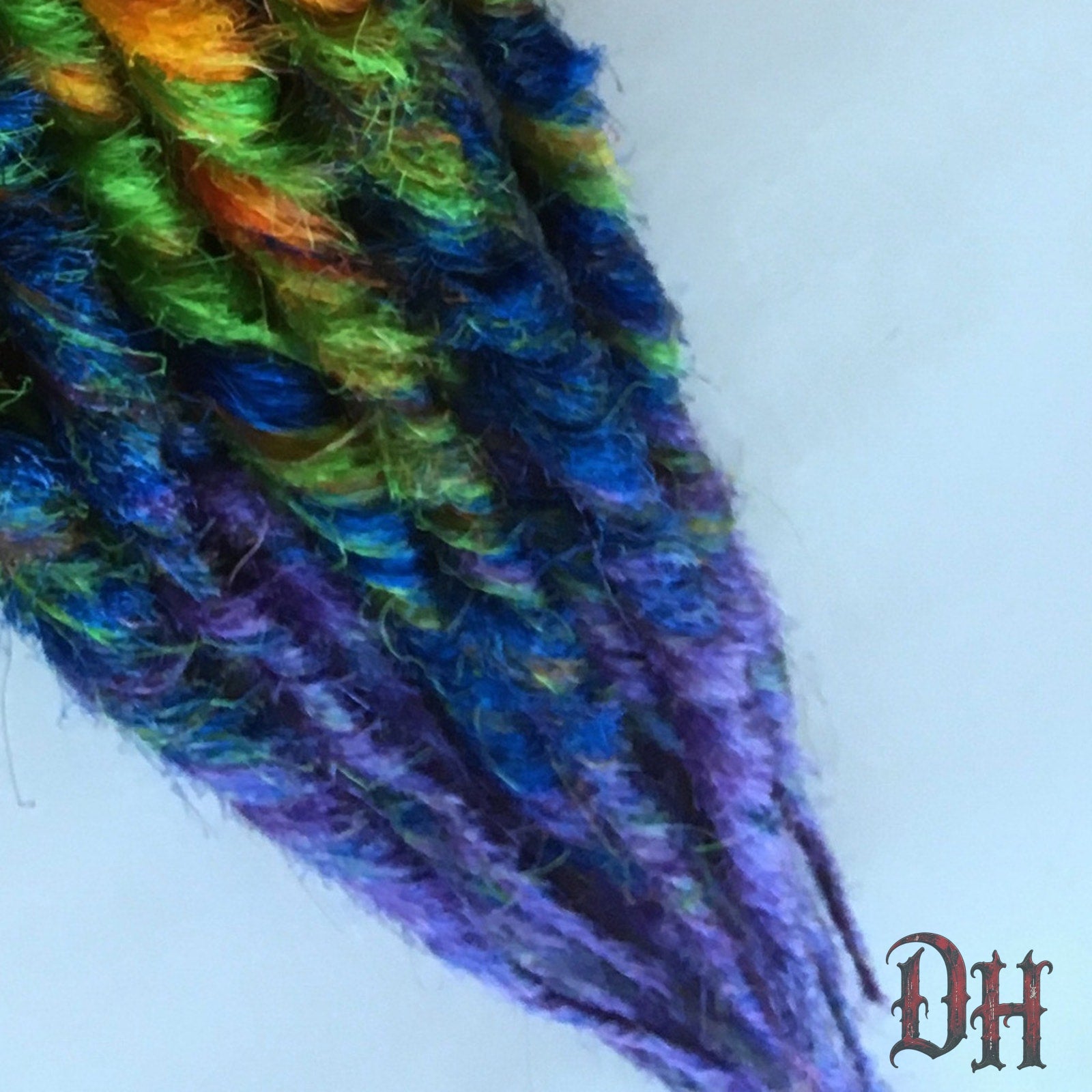 20 SE Single Ended Rainbow Ombre Transitional Dreads Dreadlocks Hair Extensions
