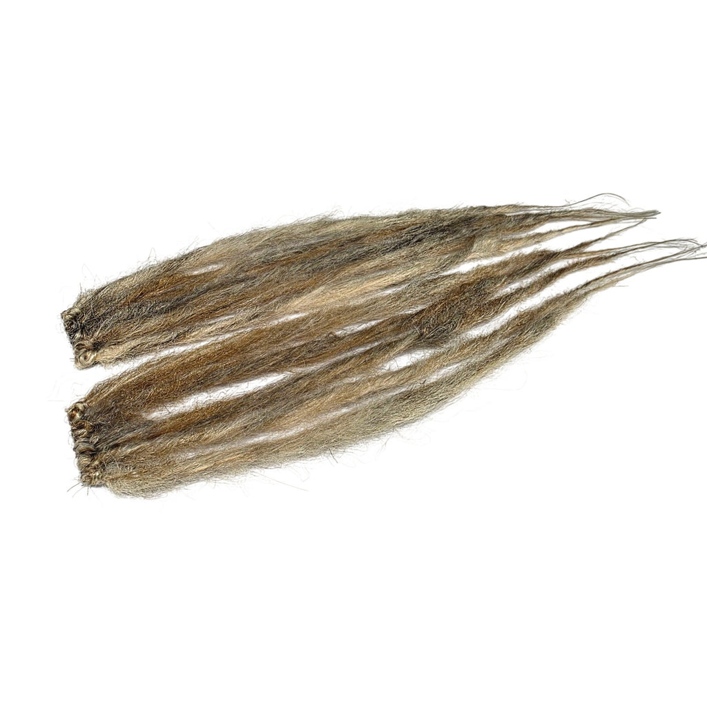 Clip in Synthetic Dreads Dreadlock Hair Extensions Dark Light Blonde Blend