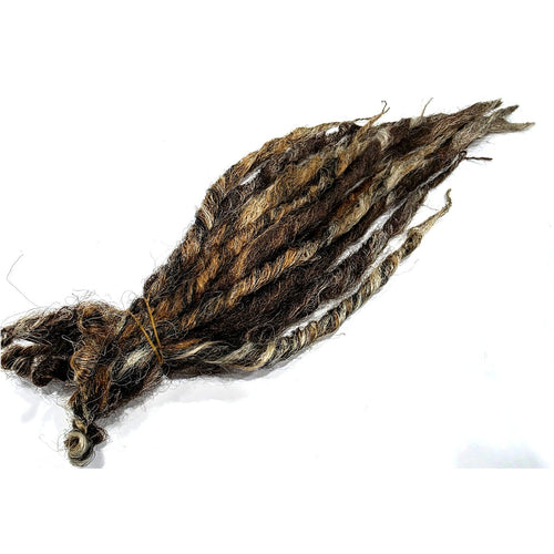 10 SE Single Ended Brown Blonde Natural Style Dreads Dreadlocks Hair Extensions