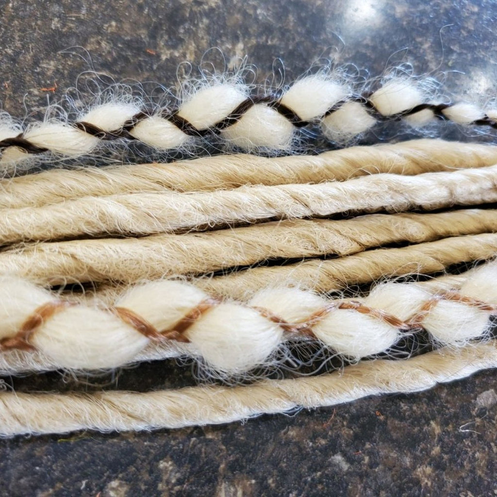 10 SE Single Ended Blonde Dreads Dreadlocks Braids Hair Extensions