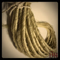 25 SE Single Ended Platinum Blonde Dreads Dreadlock Hair Extension