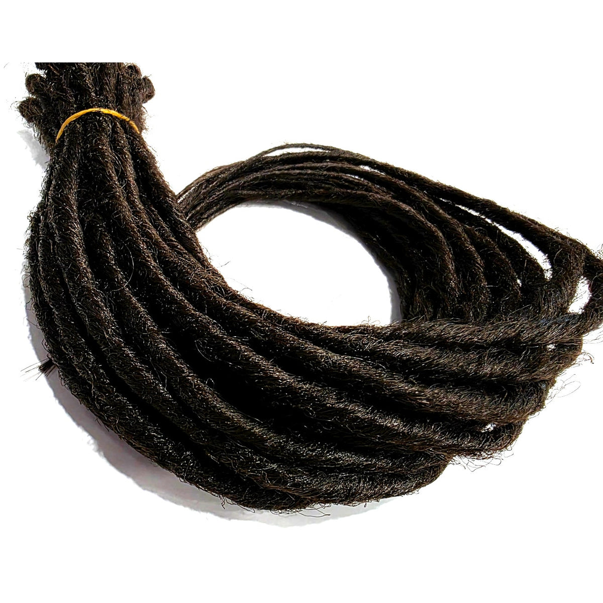 10 SE Single Ended Dark Black Brown Synthetic Dreads Dreadlock Hair Extensions