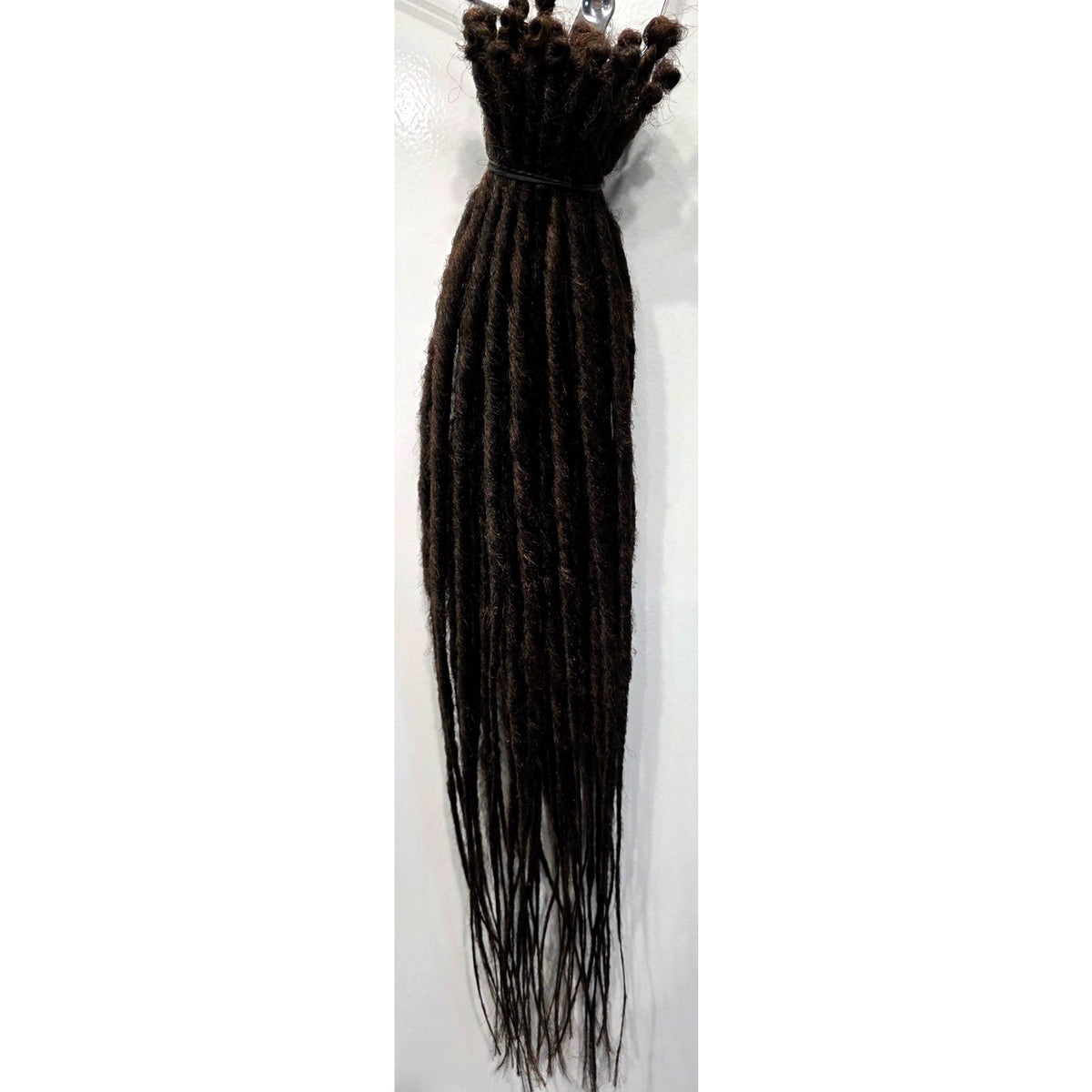 40 SE Single Ended Dark Brown Synthetic Dreads Dreadlock Hair Extensions
