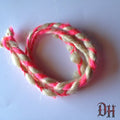 3 SE Single Ended Hot Pink Blonde Dreads Dreadlock Hair Extensions