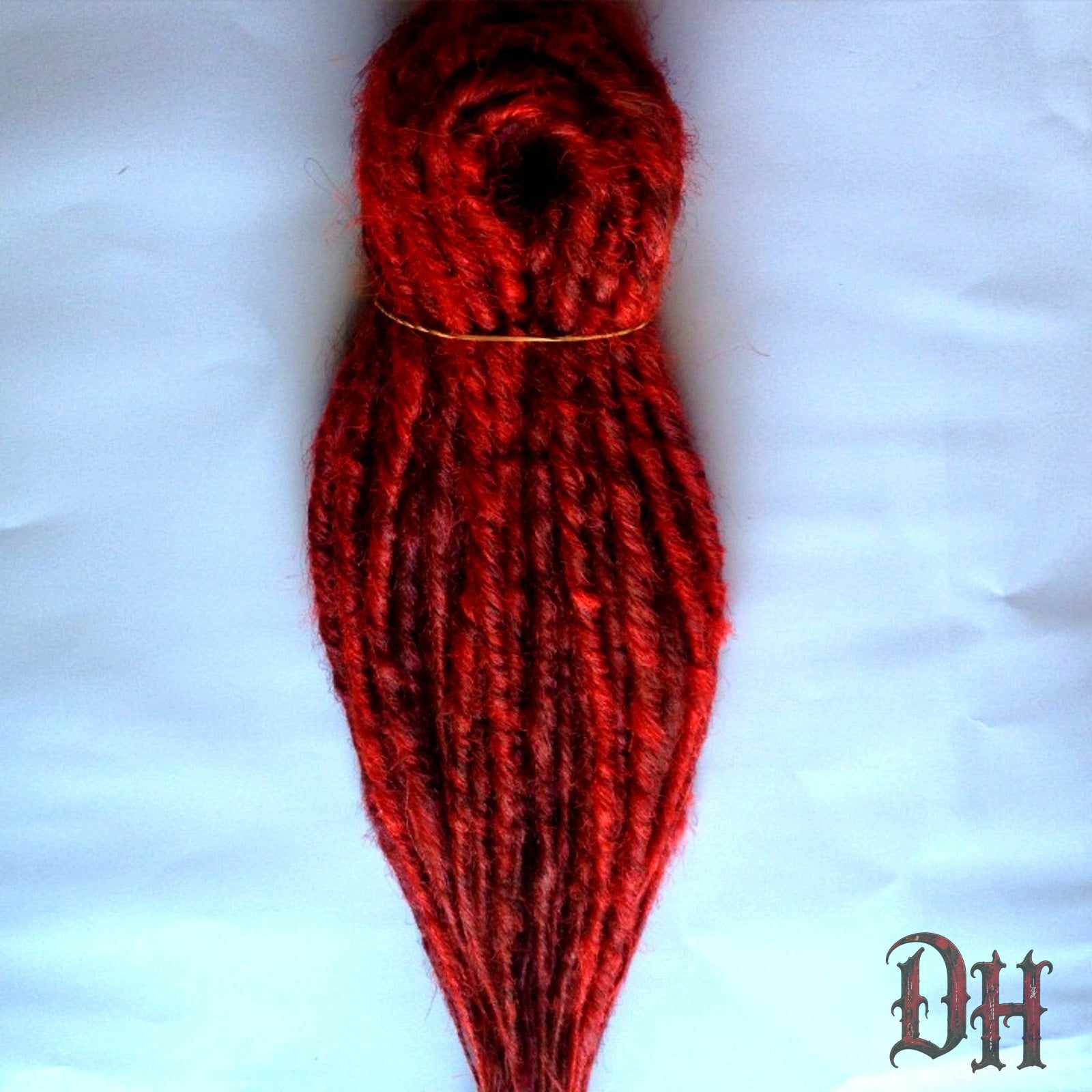 30 Red DE Double Ended Dreads Dreadlocks Hair Extensions