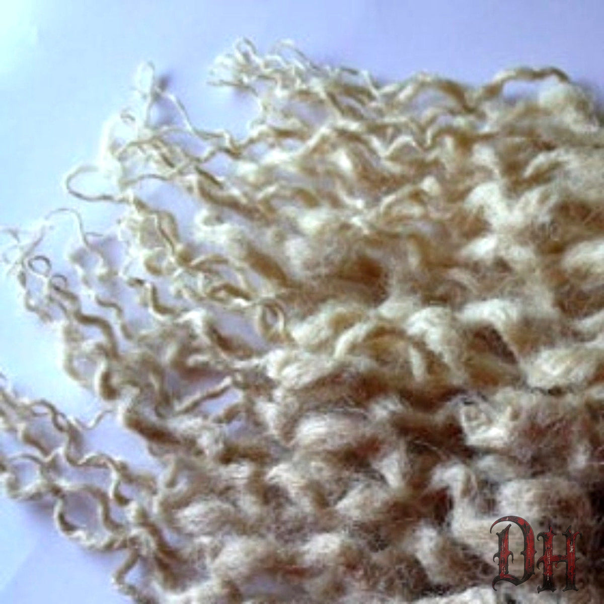 30 SE Single Ended Blonde Wavy Curly Dreads Dreadlock Hair Extensions