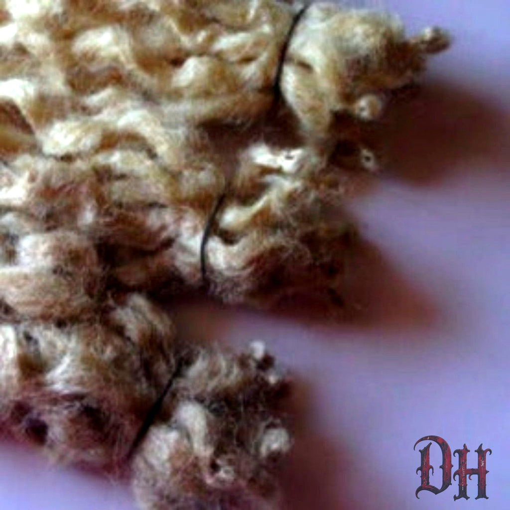 30 SE Single Ended Blonde Wavy Curly Dreads Dreadlock Hair Extensions