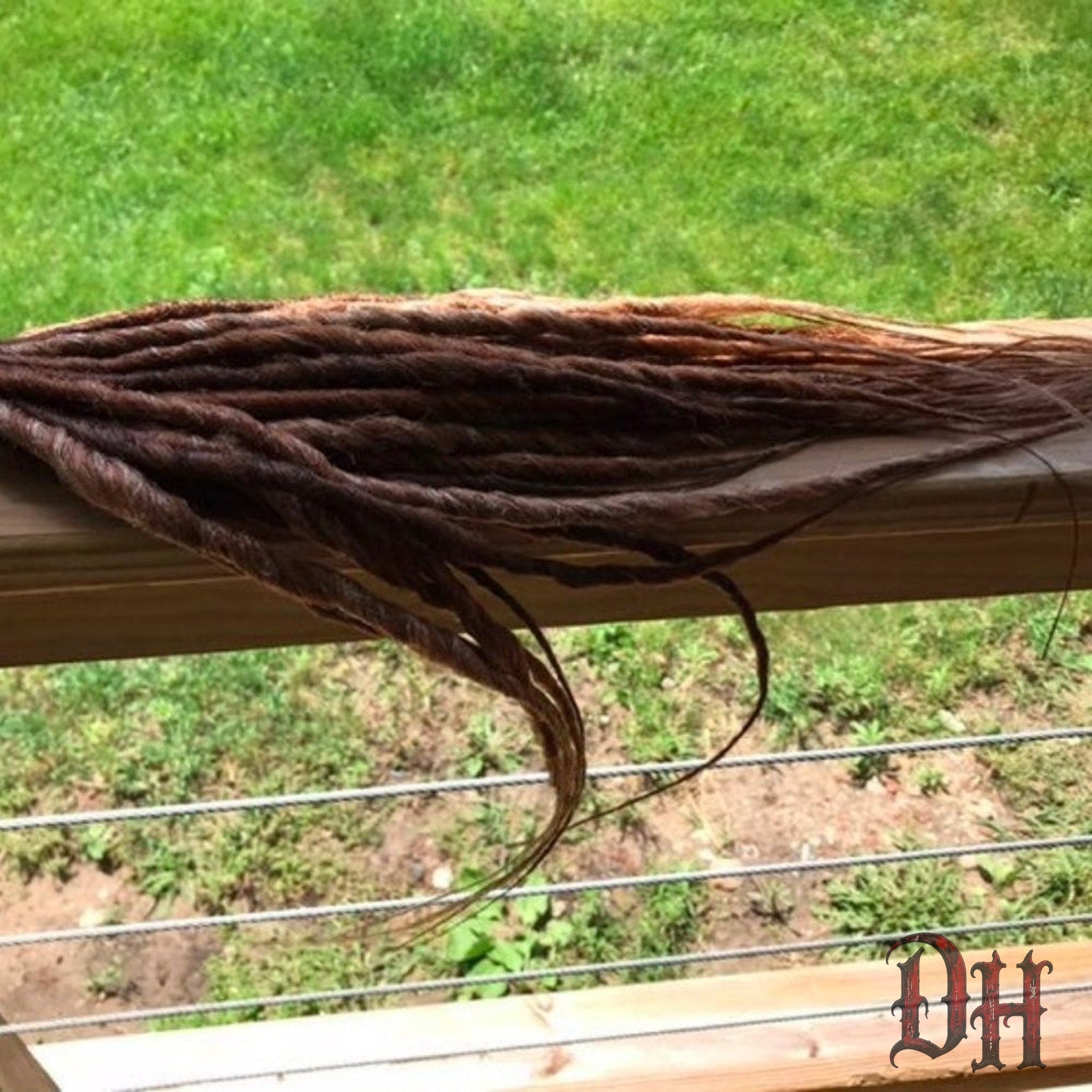 30 SE Single Ended Brown Auburn Dreads Dreadlocks Hair Extensions