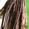 30 SE Single Ended Brown Auburn Dreads Dreadlocks Hair Extensions