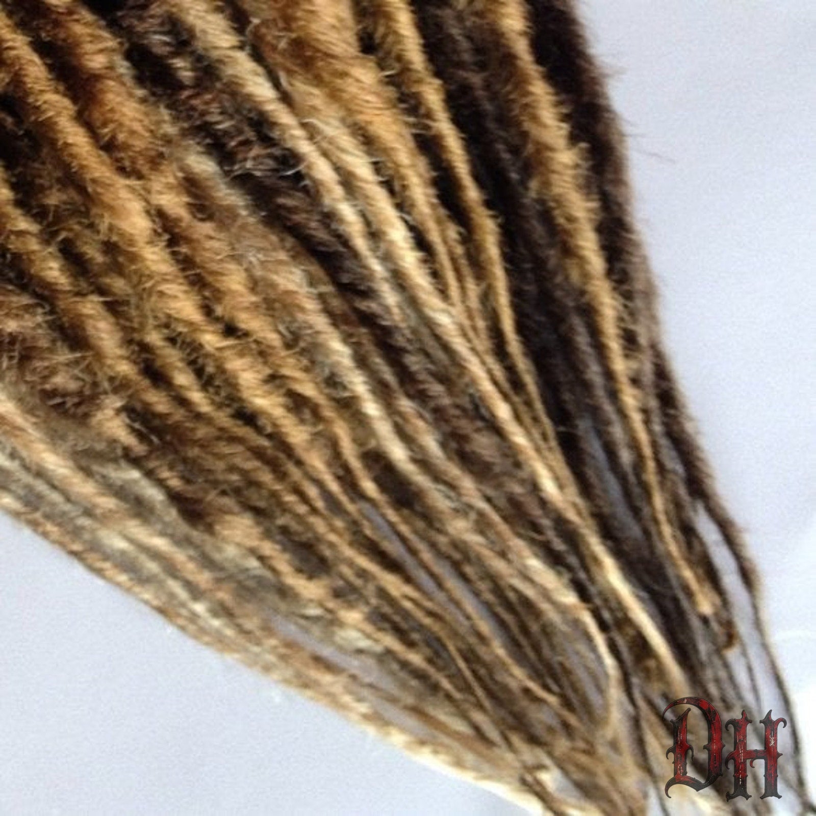 30 SE Single Ended Mix Dreads Dreadlocks Hair Extensions Brown Blonde Auburn