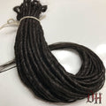 30 SE Single Ended Off Black Dreads Dreadlocks Hair Extensions