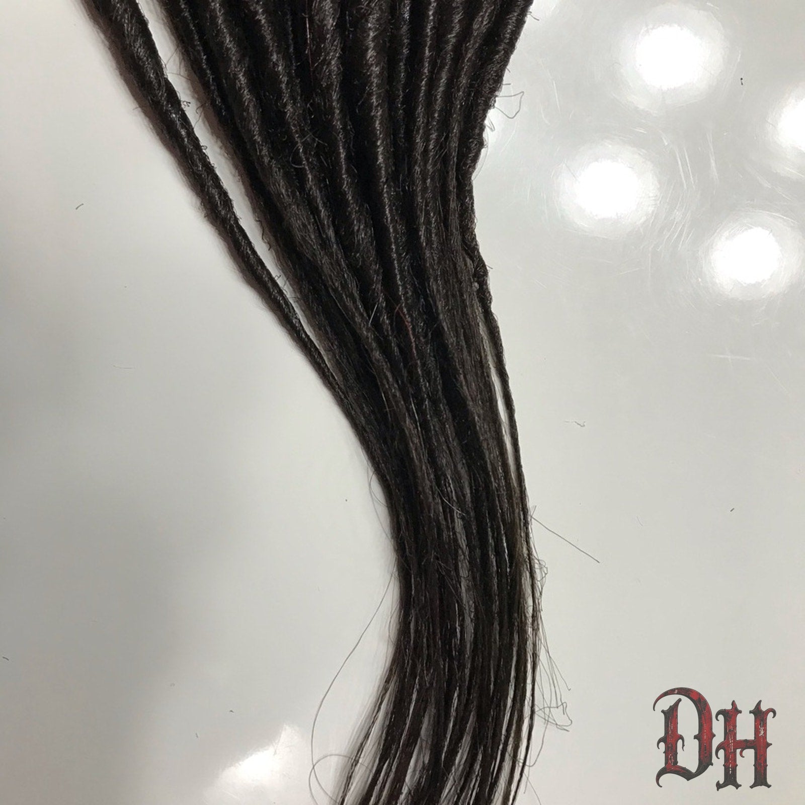 30 SE Single Ended Off Black Dreads Dreadlocks Hair Extensions
