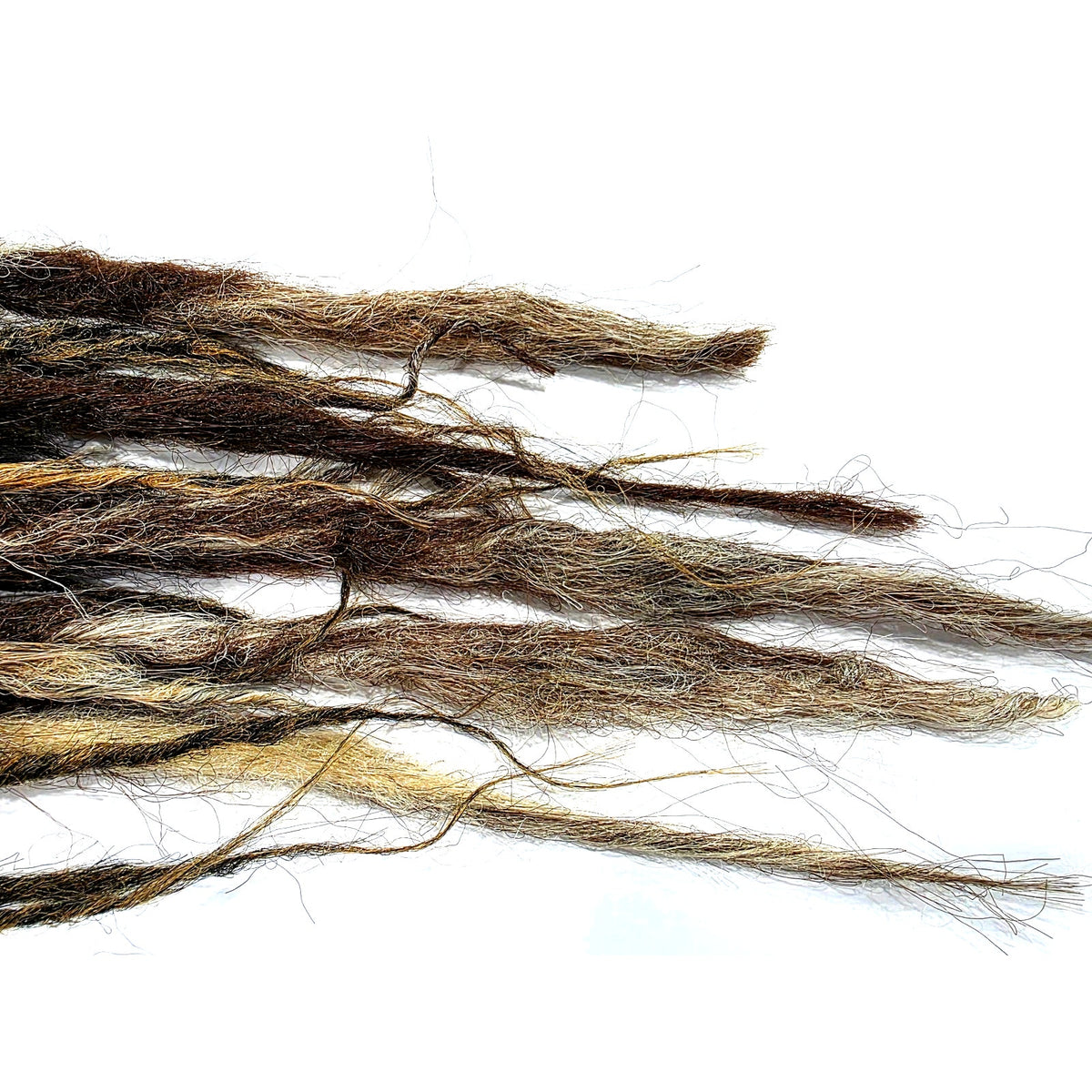 35 SE Single Ended Thick Knotty Brown Blend Dreads Dreadlock Hair Extensions