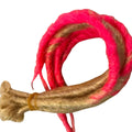 10 SE Single Ended Blonde Pink Ombre Transitional Dread Dreadlock Hair Extension