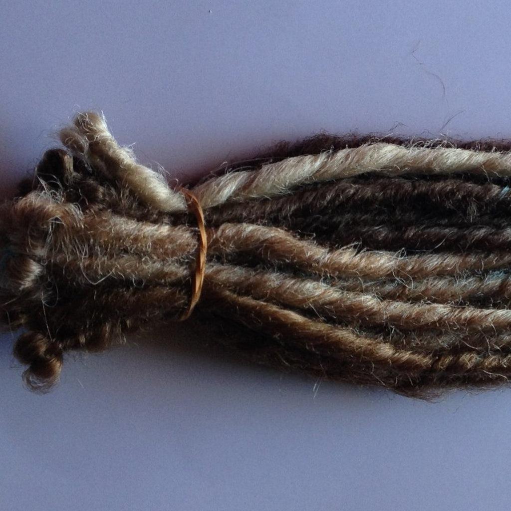 Brown Blonde Blue Dreads Dreadlock Hair Extensions
