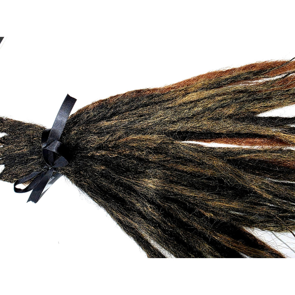 50 SE Single Ended Synthetic Dreads Brown Auburn Blonde Knotty Natural Style