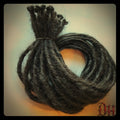 35 SE Single Ended Dreads Dreadlock Hair Extensions Dark Brown