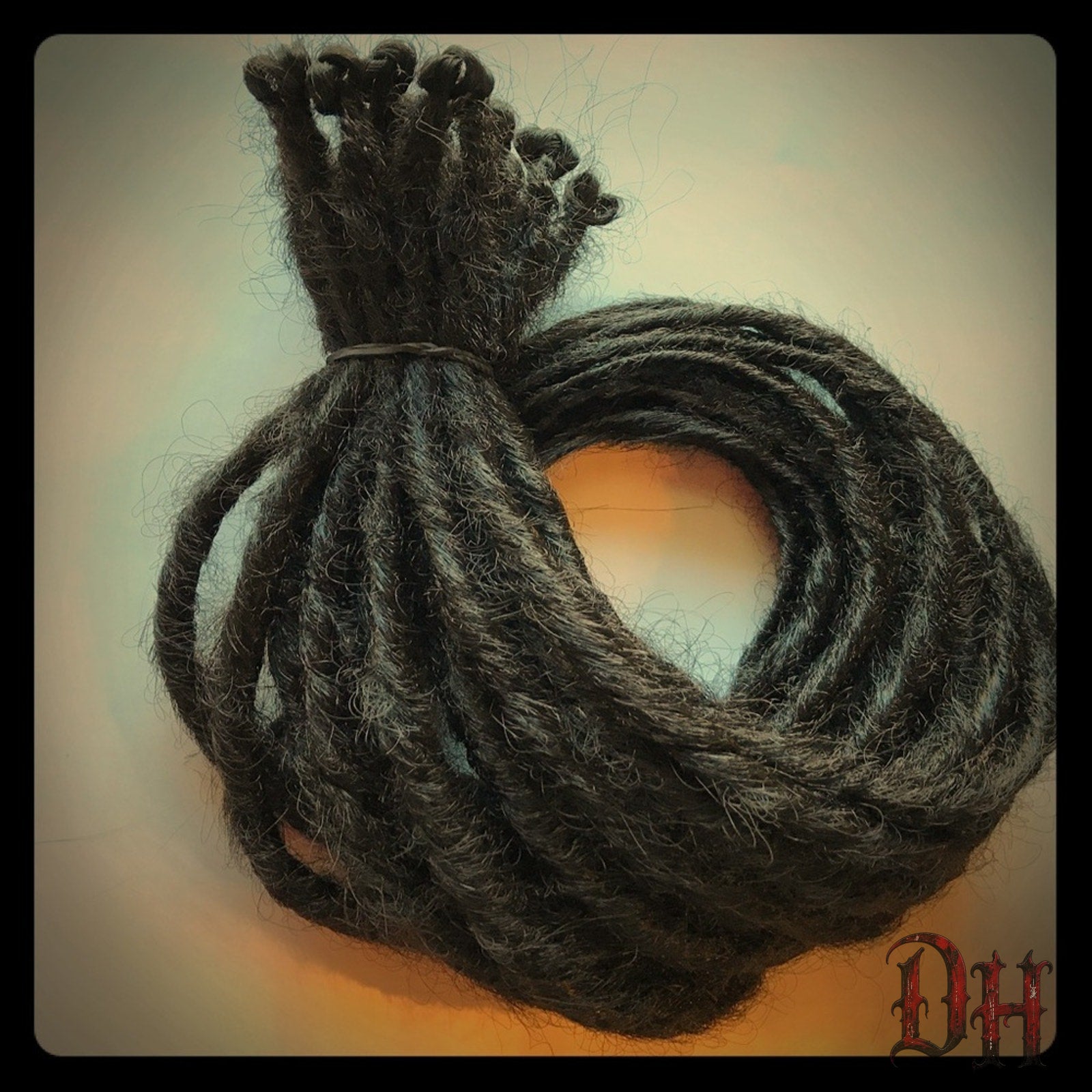 35 SE Single Ended Dreads Dreadlock Hair Extensions Dark Brown