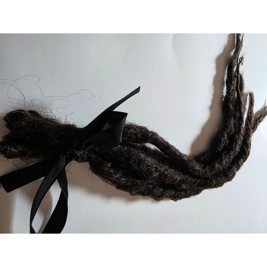 5 SE Single Ended Dark Brown Synthetic Dreads Dreadlocks Hair Extensions Knotty
