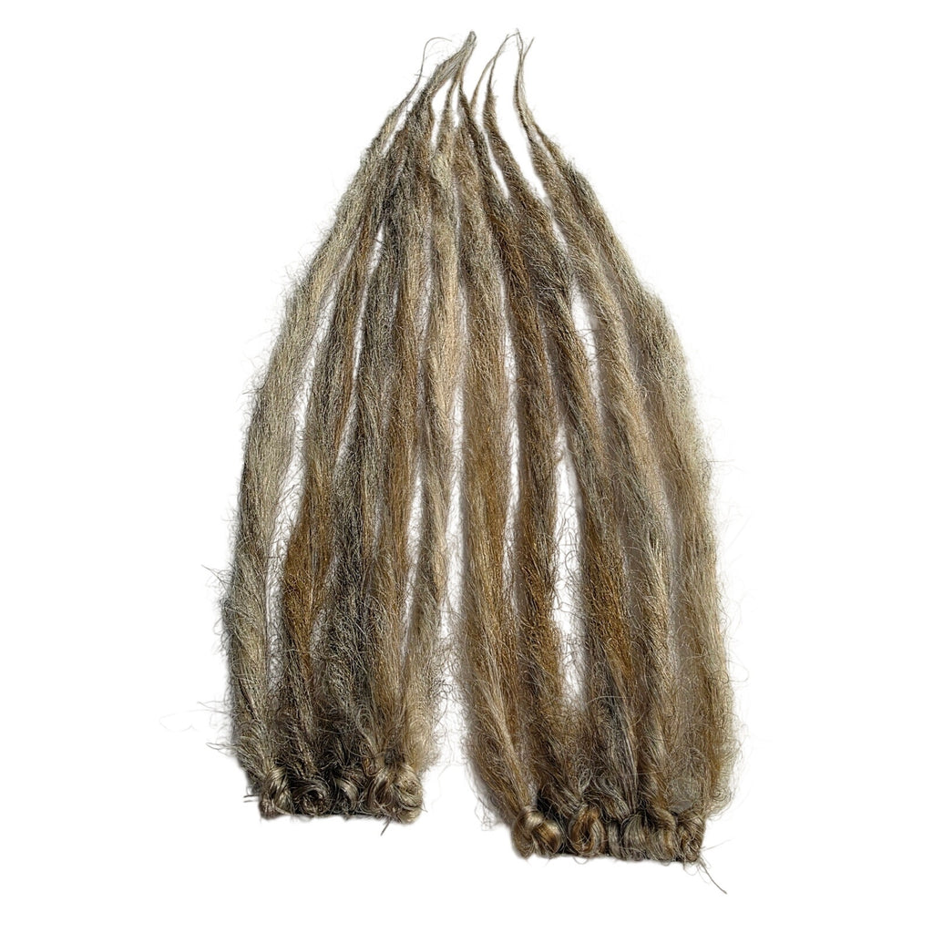 Clip in Synthetic Dreads Dreadlock Hair Extensions Dark Light Blonde Blend