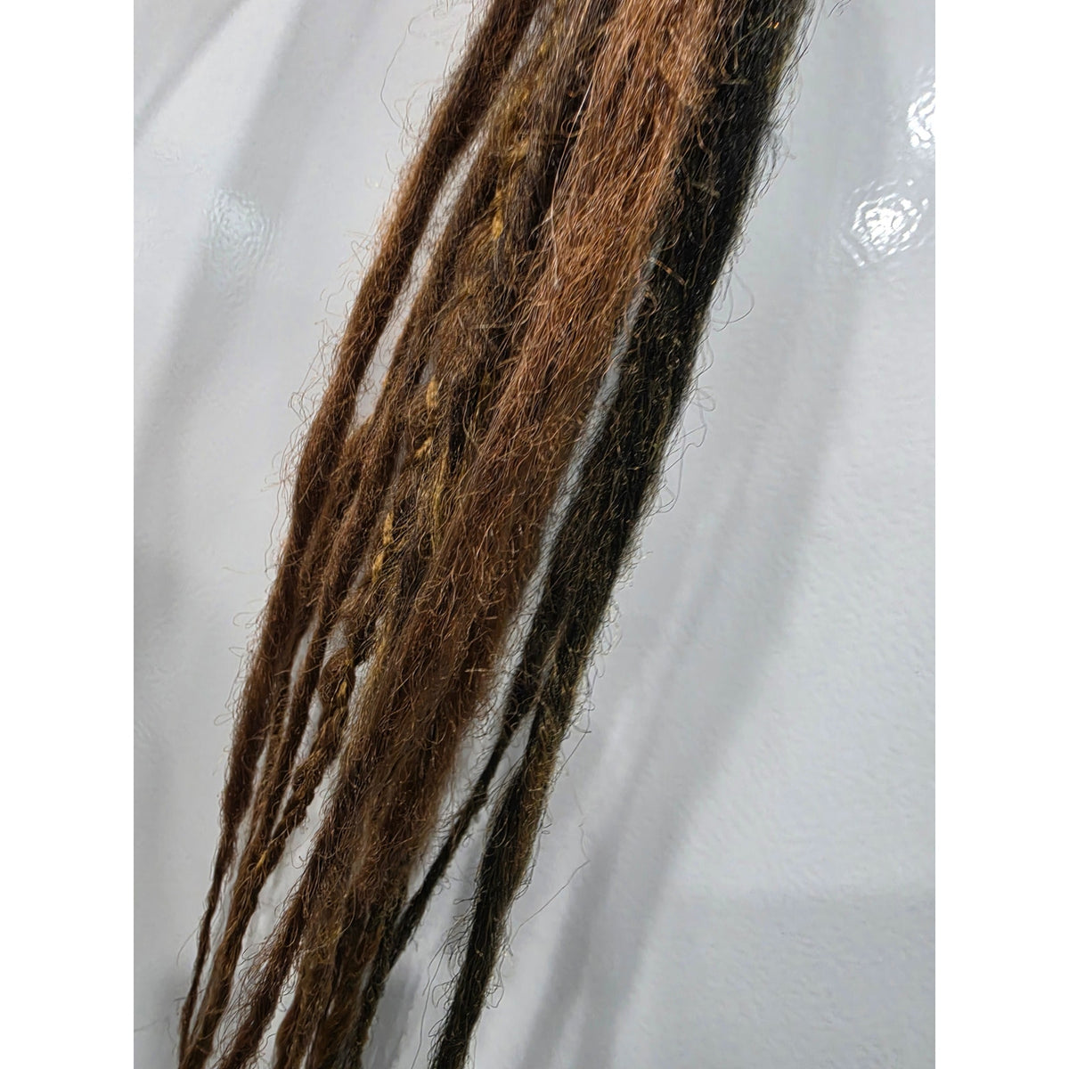 10 SE Single Ended Auburn Brown Mix Dreads Dreadlocks Hair Extensions