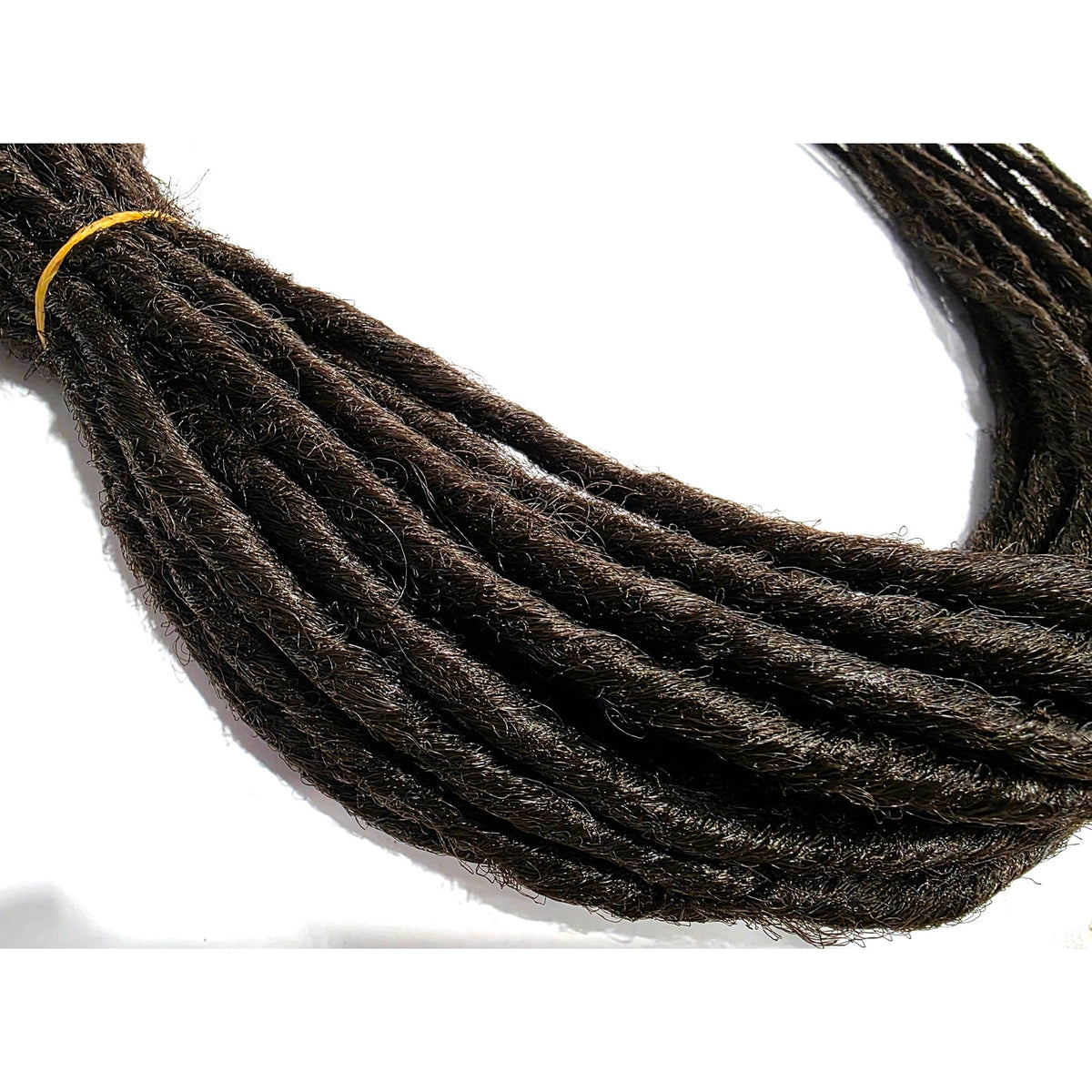 10 SE Single Ended Dark Black Brown Synthetic Dreads Dreadlock Hair Extensions