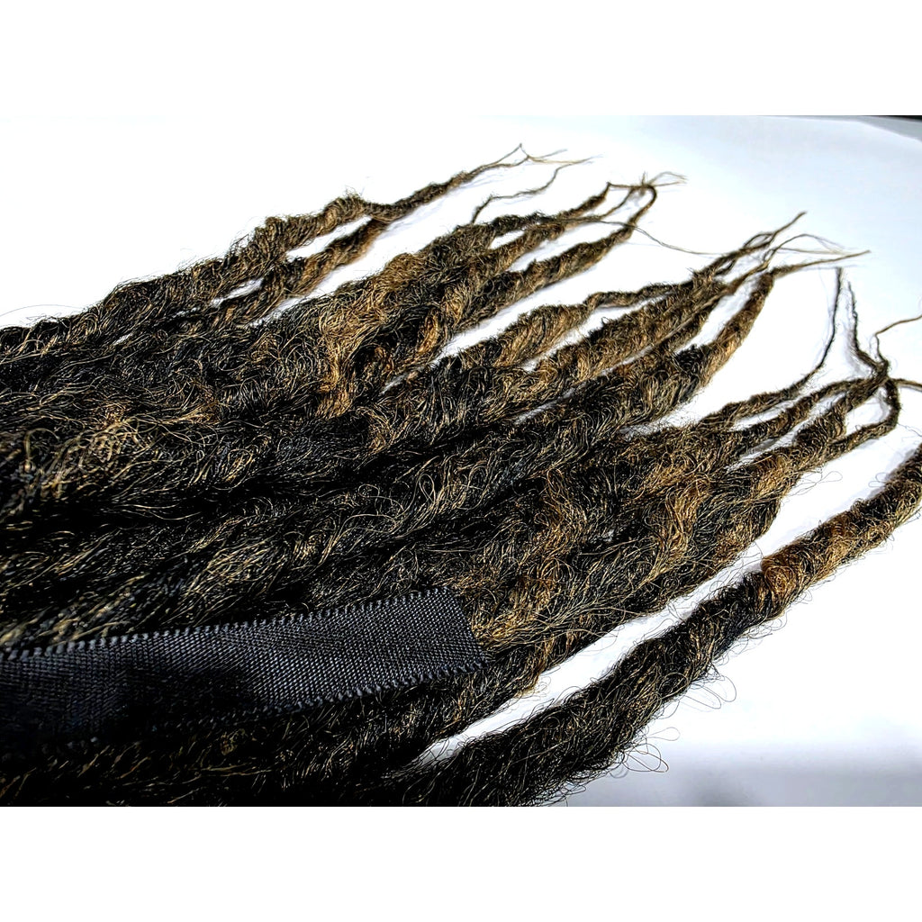 15 SE Single Ended Synthetic Dreads Dreadlocks Hair Extensions Dark Brown Ombre