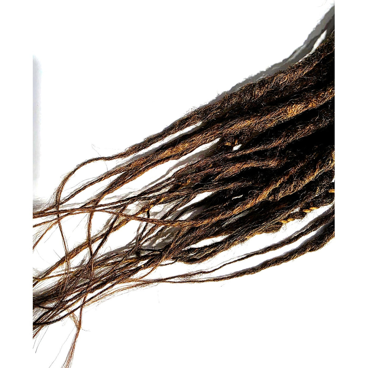25 SE Single Ended Auburn Brown Synthetic Dread Dreadlock Hair Extensions Knotty