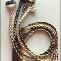 (4) Clip in Braids Hair Extensions Blondes Browns