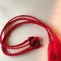 (4) Clip in Braids Hair Extensions Bright Red