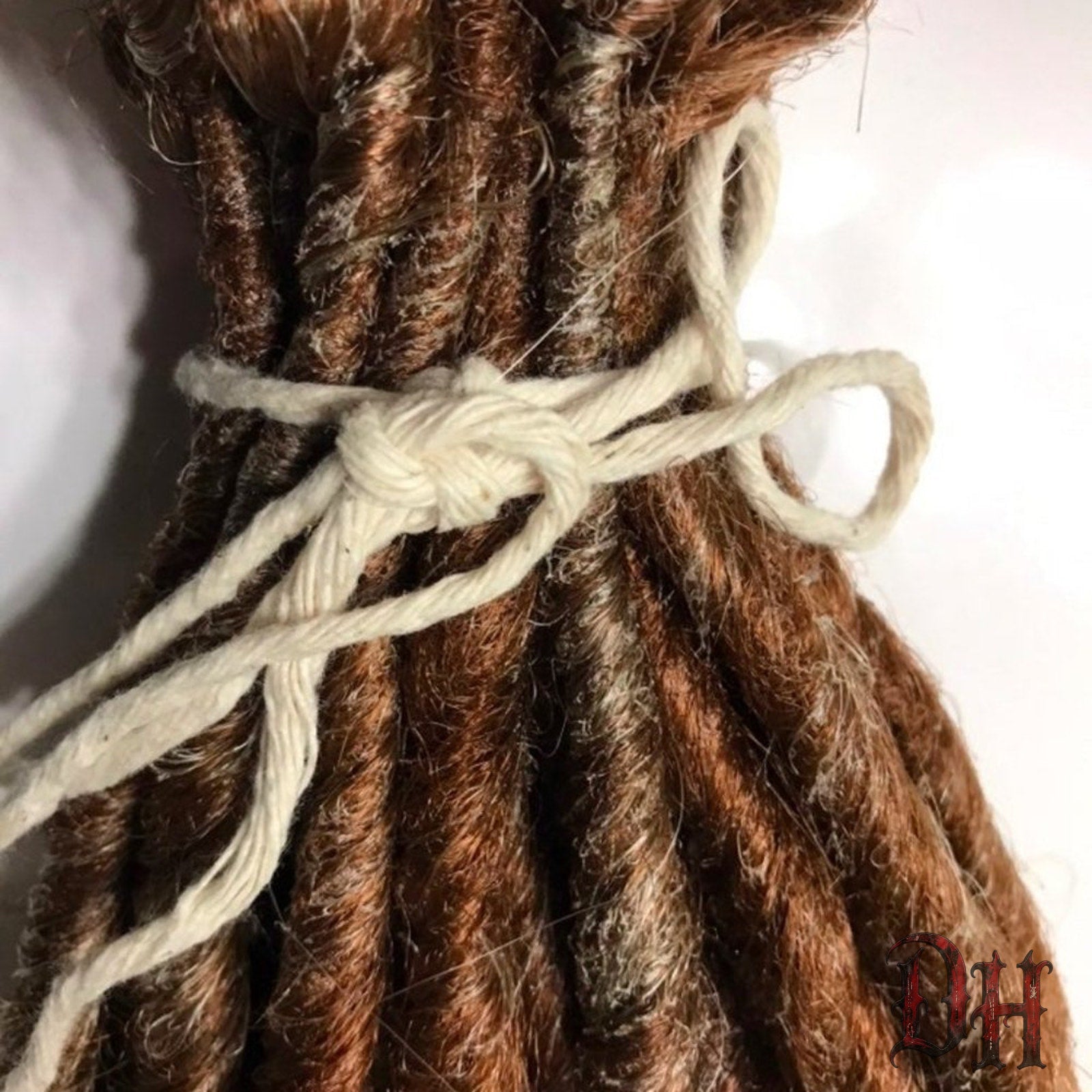 40 SE Single Ended Auburn Brown Dreads Dreadlocks Hair Extensions