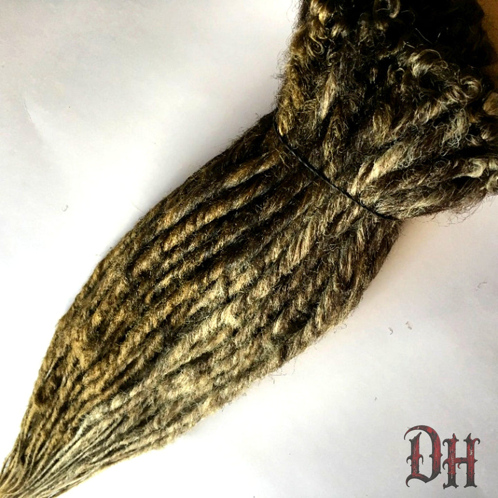 40 SE Single Ended Blonde Brown Blended Dreads Dreadlocks Hair Extensions