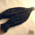 40 SE Single Ended Dark Brown Dreads Dreadlocks Hair Extensions