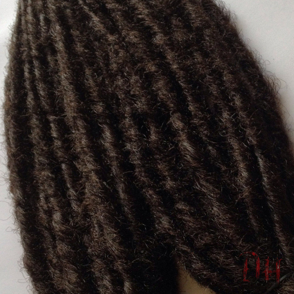 40 SE Single Ended Dark Brown Dreads Dreadlocks Hair Extensions