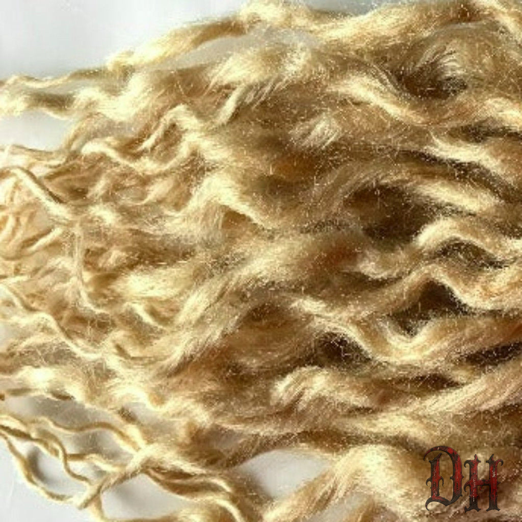 40 SE Single Ended Wavy Ombre Dark and Light Blonde Dreads Hair Extensions