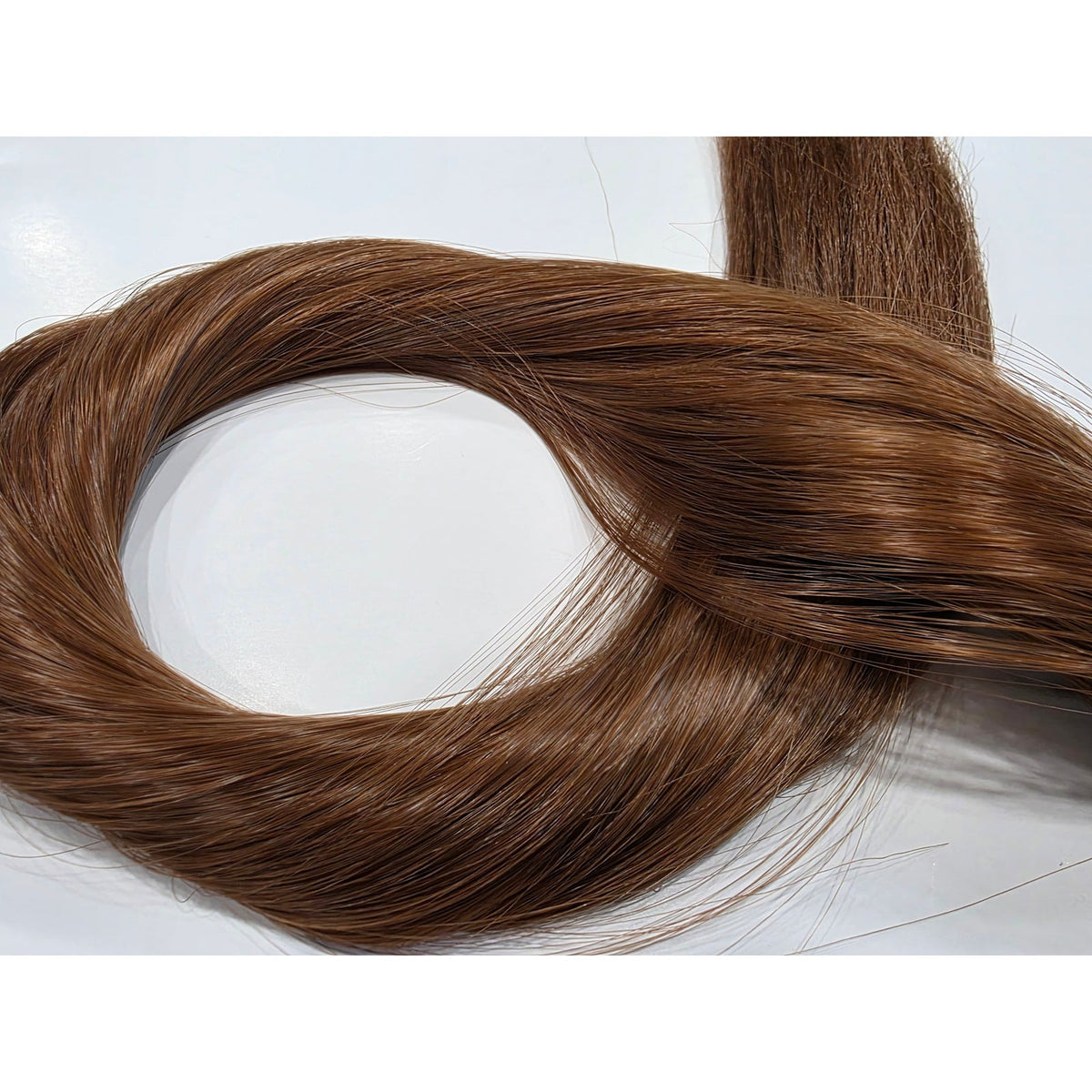 Light auburn ponytail extension 24 inch, color 30 reddish brown straight synthetic hair fall