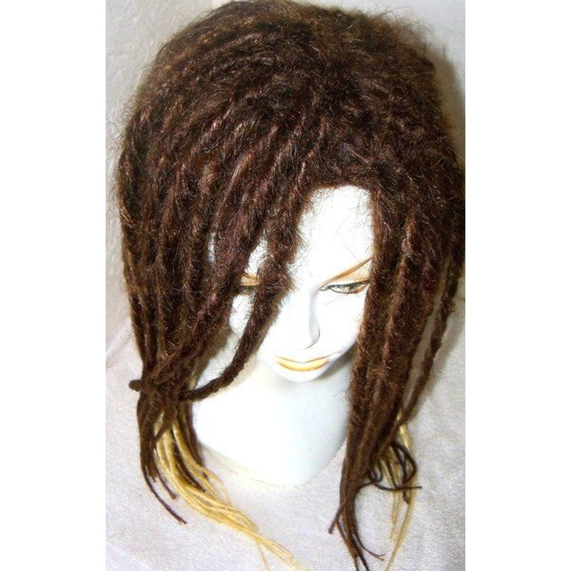 Full Wig Dreads Dreadlocks Hair Extensions Brown Blonde Ombre