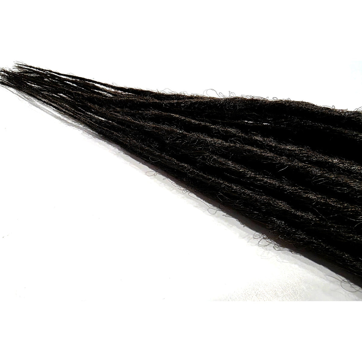 10 SE Single Ended Dark Black Brown Synthetic Dreads Dreadlock Hair Extensions