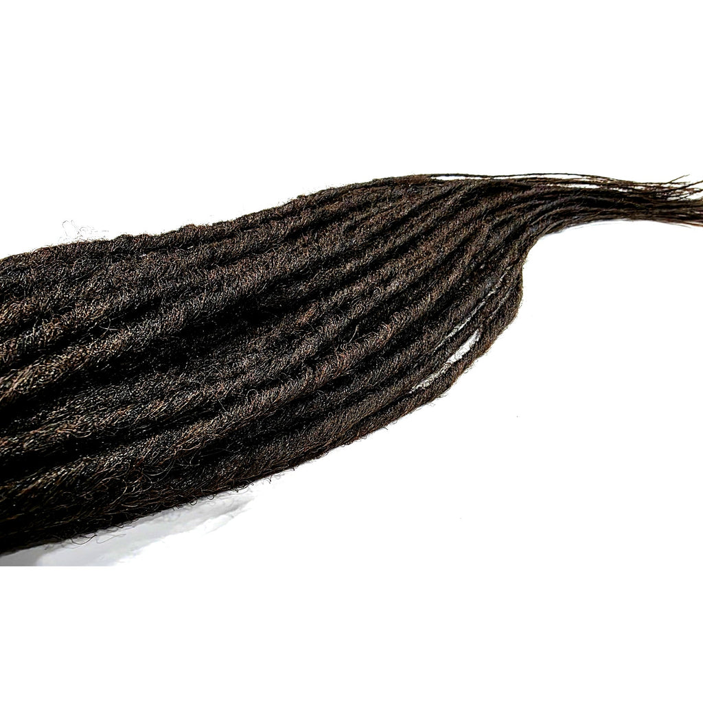 40 SE Single Ended Dark Brown Synthetic Dreads Dreadlock Hair Extensions