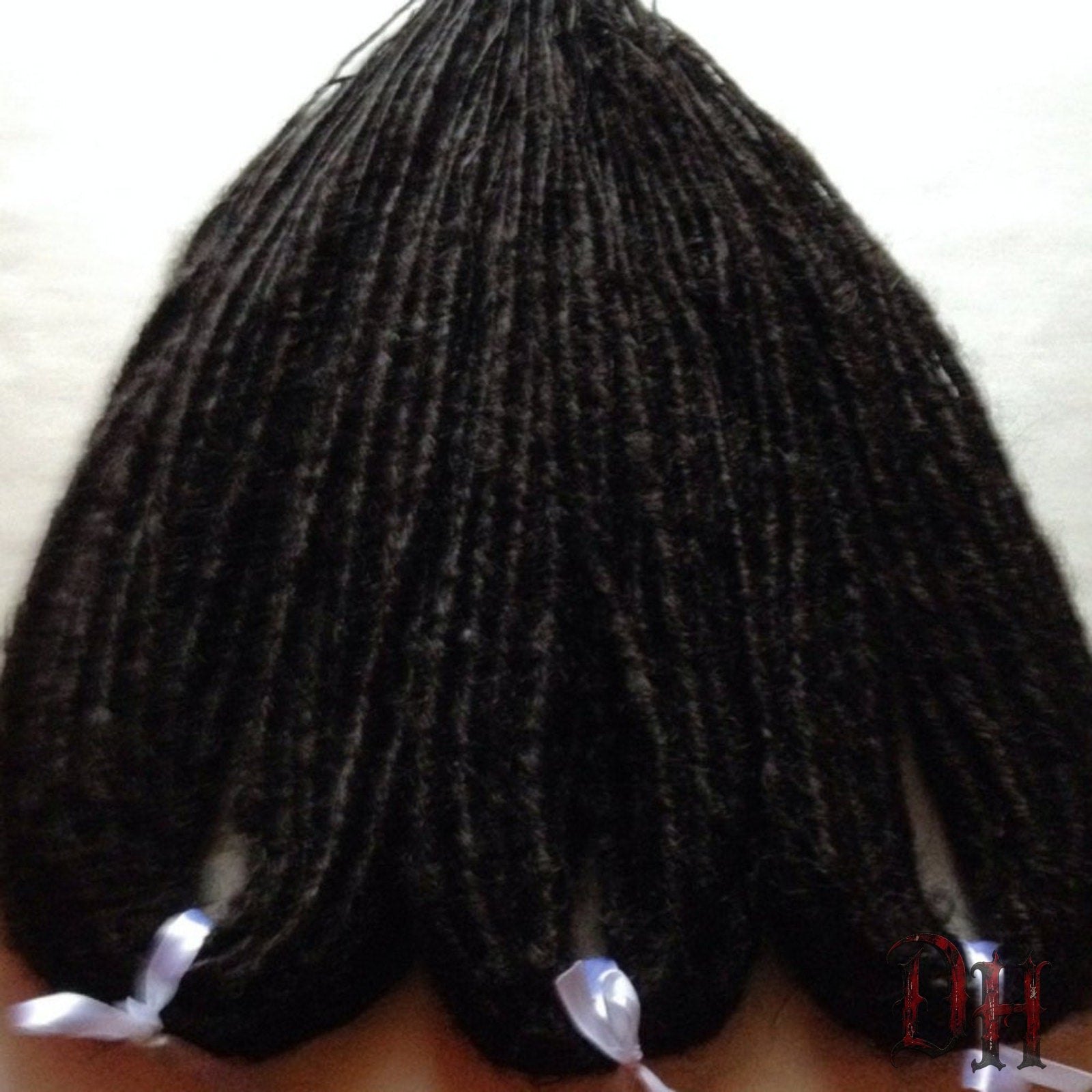 45 DE Double Ended Dreads Dreadlocks Hair Extensions Black