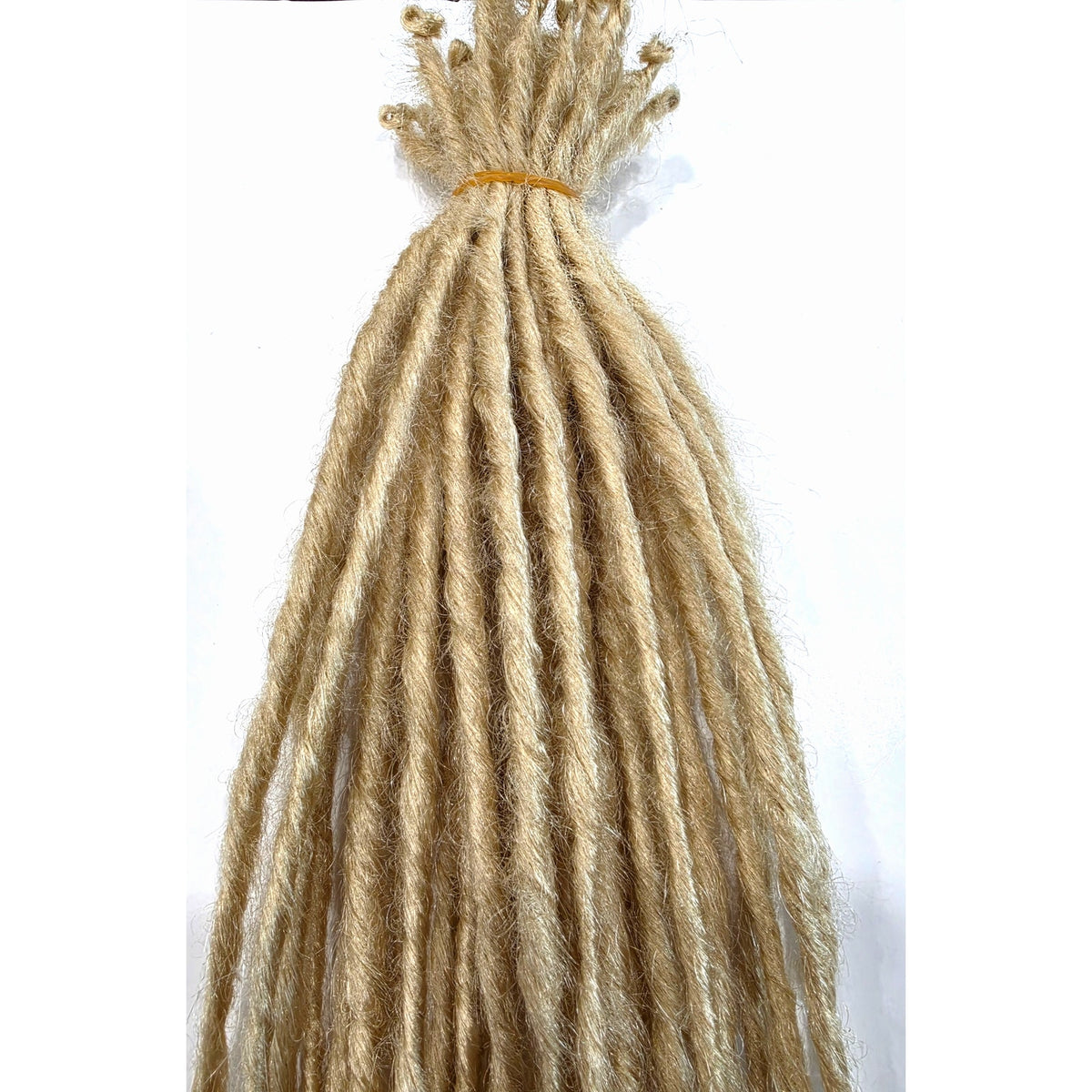 30 SE Single Ended Platinum Blonde Dread Dreadlock Hair Extensions Long Ends