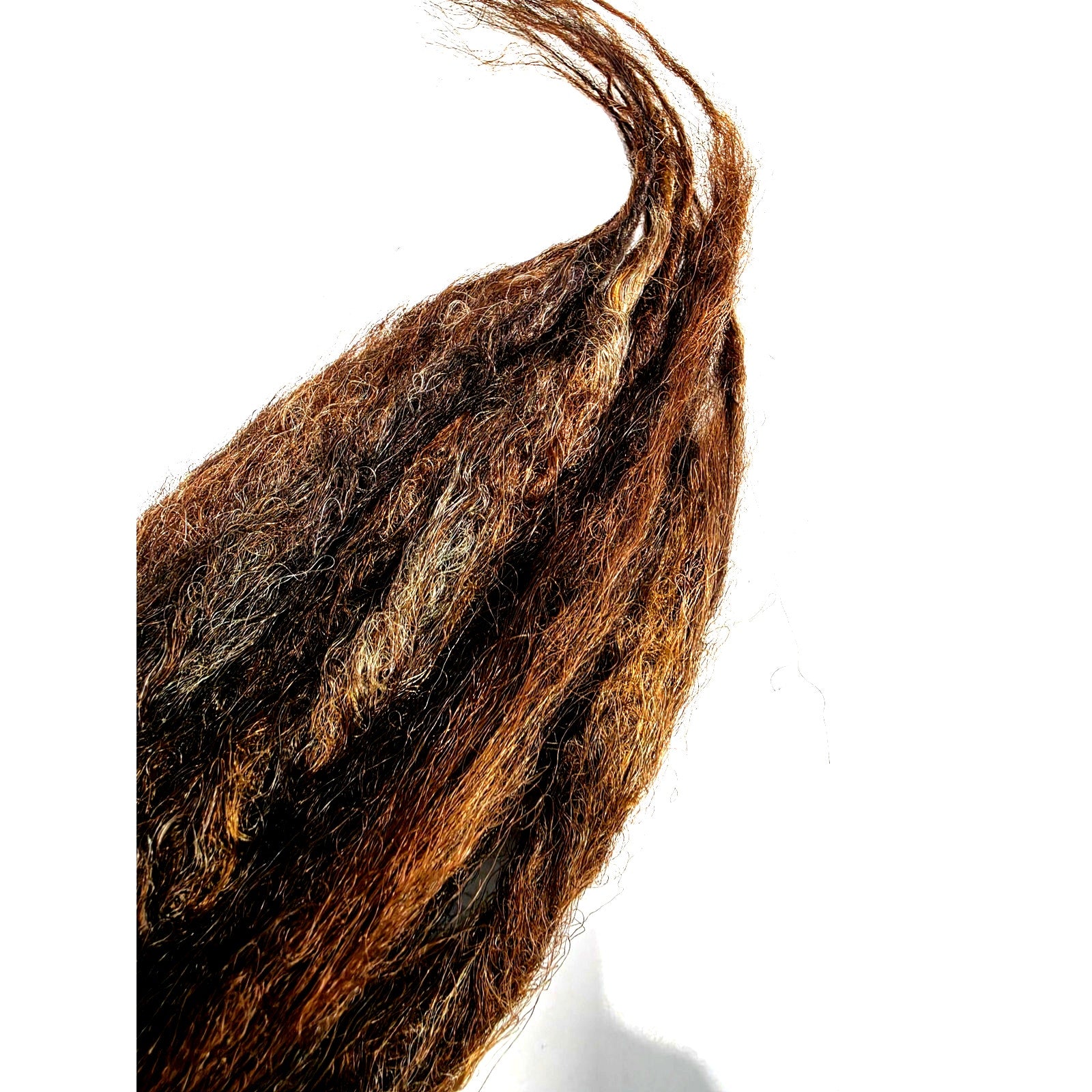 10 SE Single Ended Thick Knotty Brown Blend Dreads Dreadlock Hair Extensions