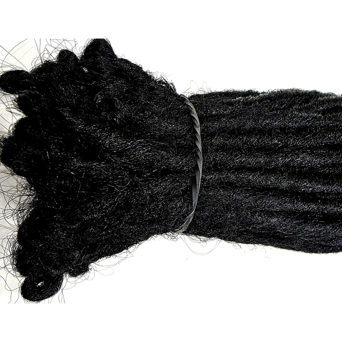 50 SE Single Ended Black #1 Synthetic Dreads Dreadlock Hair Extensions