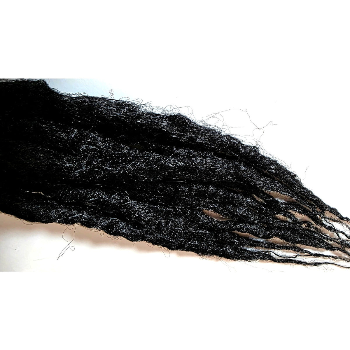 10 SE Single Ended Natural Black Synthetic Dreads Dreadlocks Hair Extensions