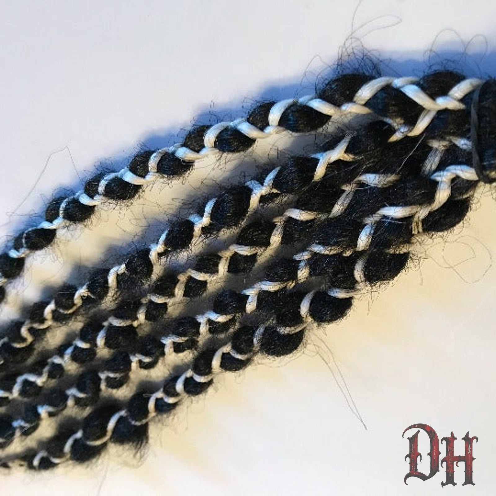 5 SE Single Ended Black Braided Dreads Dreadlocks Hair Extensions