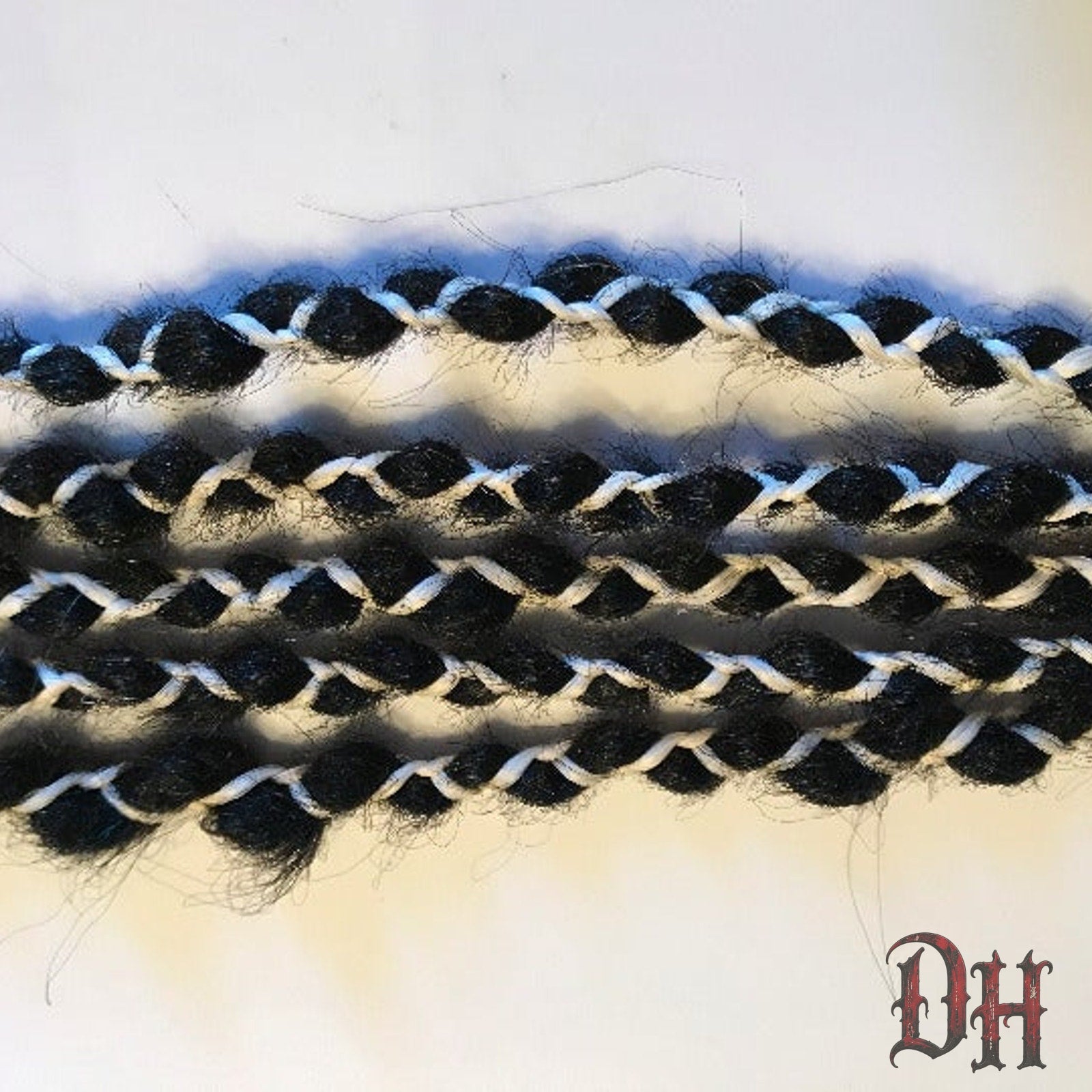5 SE Single Ended Black Braided Dreads Dreadlocks Hair Extensions