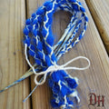 5 SE Single Ended Blue Wrap Braids Dreads Dreadlocks Hair Extensions