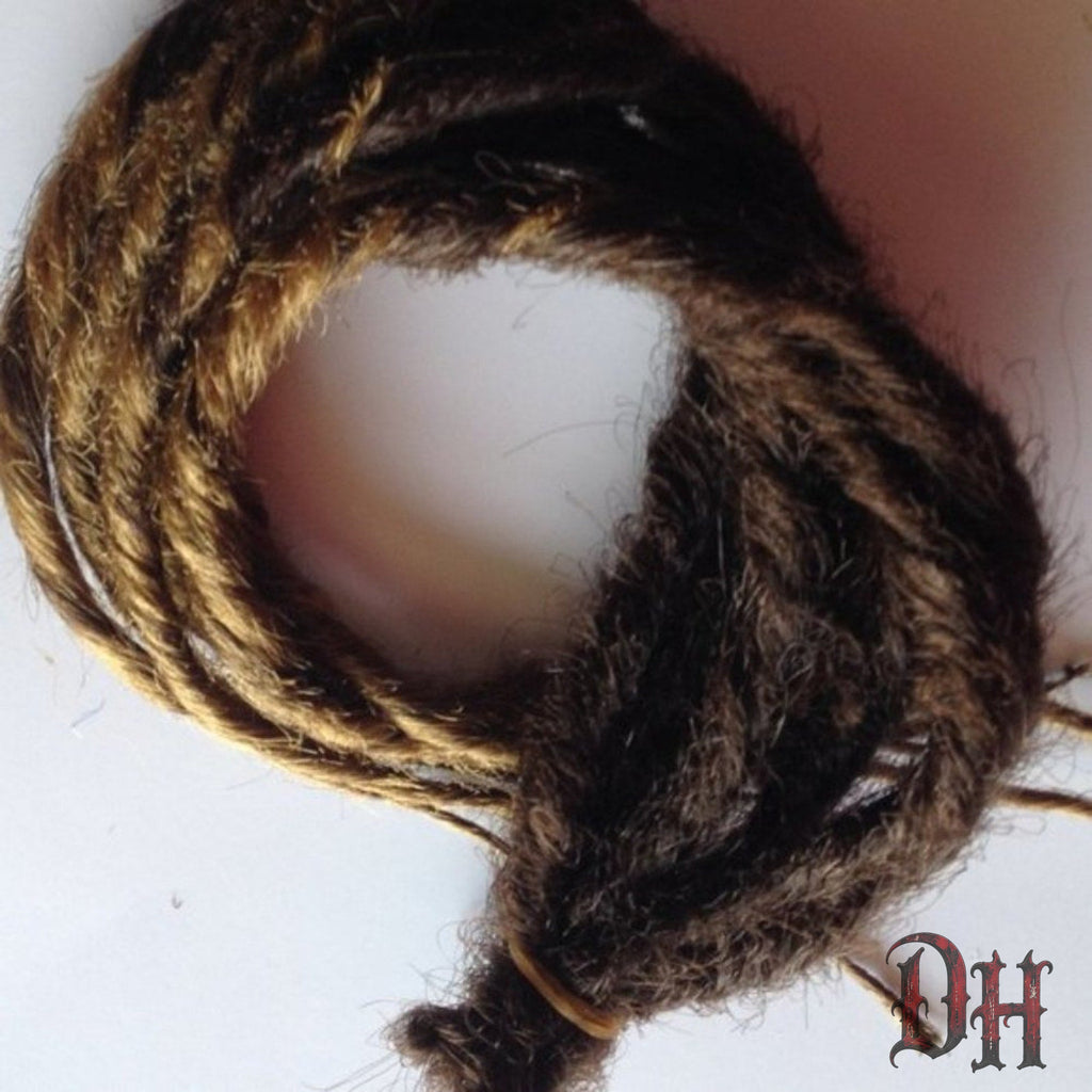 5 SE Single Ended Brown Ombre Dreads Dreadlocks Hair Extensions