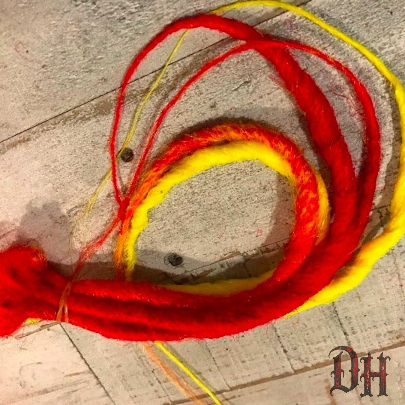 5 SE Single Ended Fire Flame Dreads Dreadlocks Hair Extensions